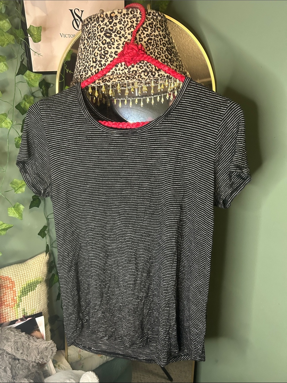 art class Black & White Striped Short Sleeve Crewneck Tee